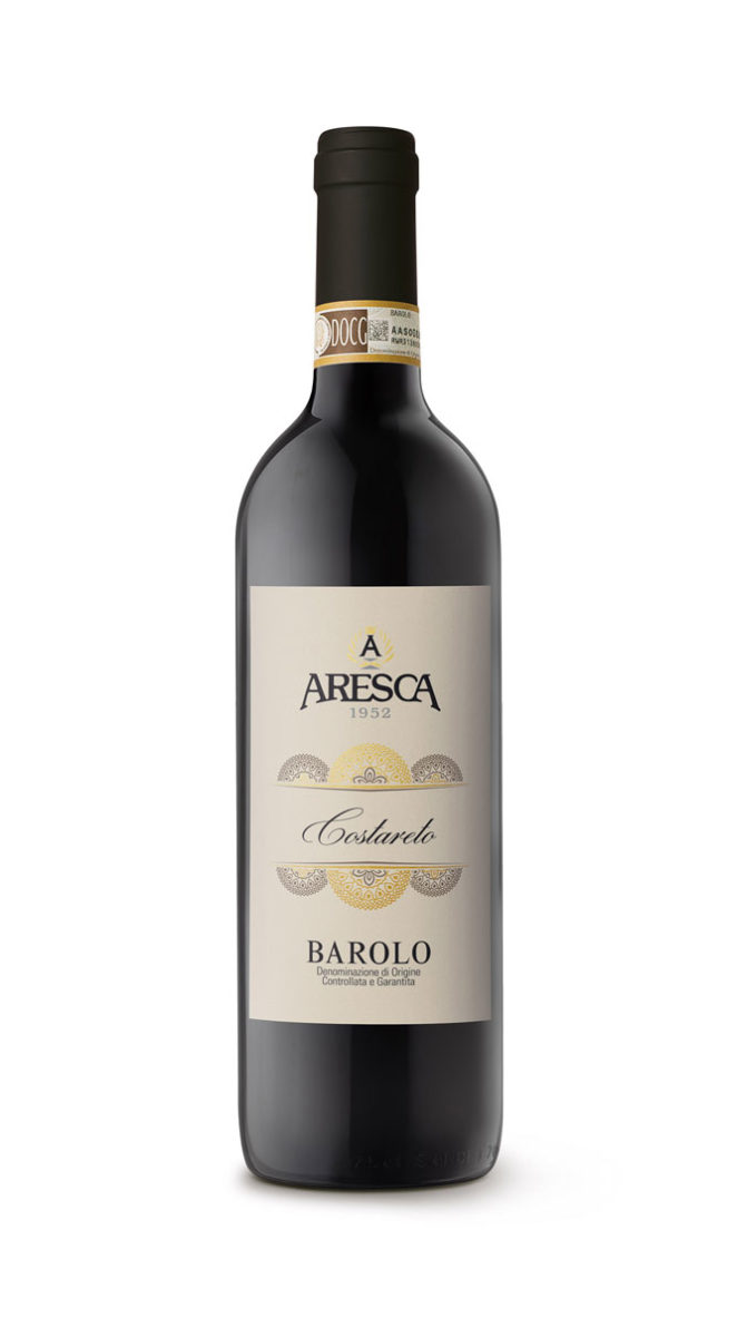 bottiglia di vino rosso - barolo di Aresca Vini