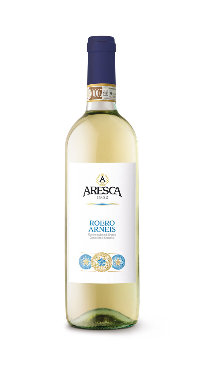 bottiglia di bianco Arneis di Aresca